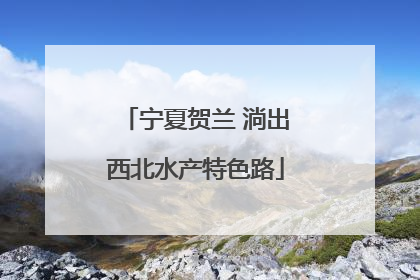 宁夏贺兰 淌出西北水产特色路