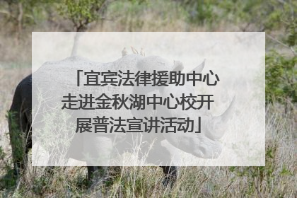 宜宾法律援助中心走进金秋湖中心校开展普法宣讲活动