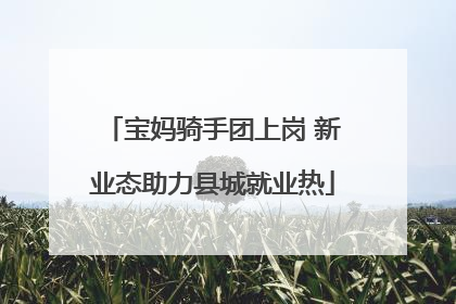 宝妈骑手团上岗 新业态助力县城就业热
