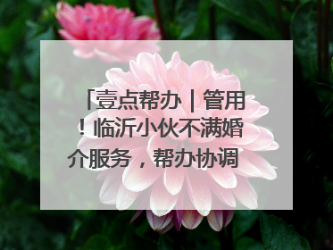 壹点帮办｜管用！临沂小伙不满婚介服务，帮办协调后商家退费