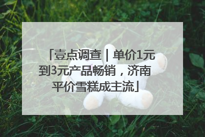 壹点调查｜单价1元到3元产品畅销，济南平价雪糕成主流