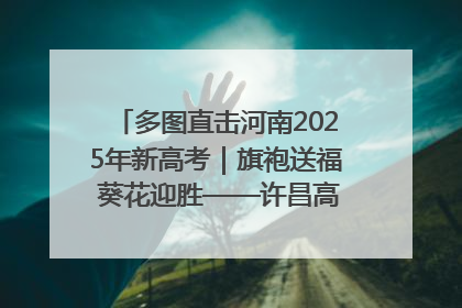 多图直击河南2025年新高考｜旗袍送福 葵花迎胜——许昌高考首日拉开帷幕