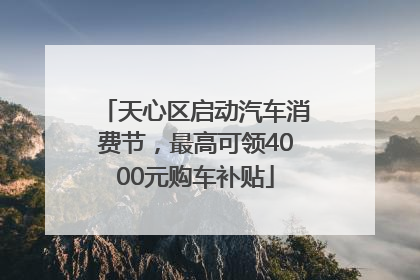 天心区启动汽车消费节，最高可领4000元购车补贴
