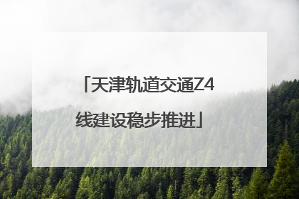 天津轨道交通Z4线建设稳步推进