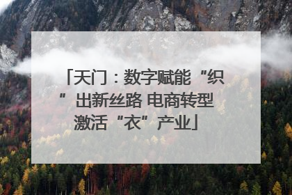 天门：数字赋能“织”出新丝路 电商转型激活“衣”产业