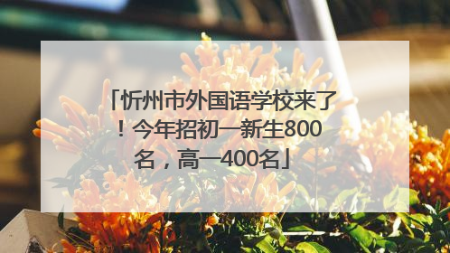 忻州市外国语学校来了！今年招初一新生800名，高一400名