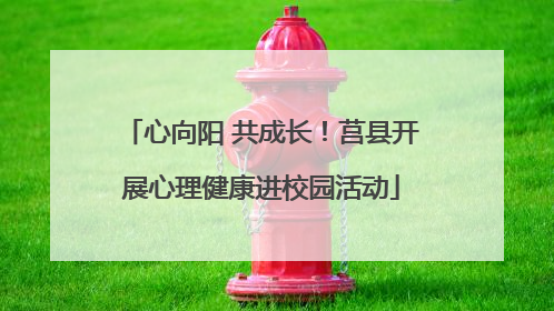 心向阳 共成长！莒县开展心理健康进校园活动