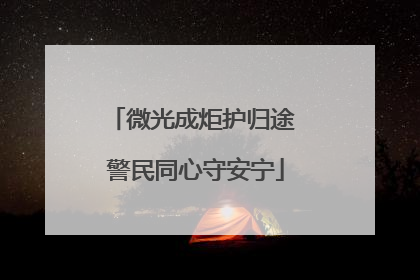 微光成炬护归途 警民同心守安宁