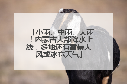 小雨、中雨、大雨！内蒙古大部降水上线，多地还有雷暴大风或冰雹天气