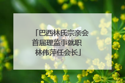 巴西林氏宗亲会首届理监事就职 林伟萍任会长