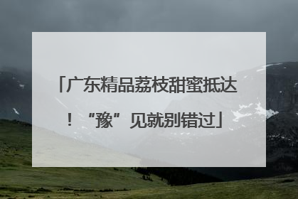 广东精品荔枝甜蜜抵达！“豫”见就别错过