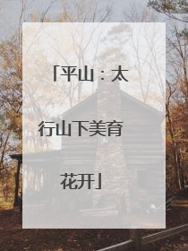 平山：太行山下美育花开