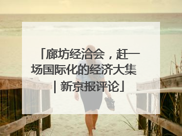 廊坊经洽会，赶一场国际化的经济大集｜新京报评论