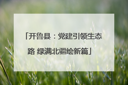 开鲁县：党建引领生态路 绿满北疆绘新篇