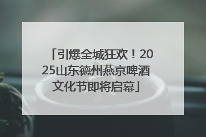 引爆全城狂欢！2025山东德州燕京啤酒文化节即将启幕