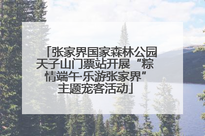 张家界国家森林公园天子山门票站开展“粽情端午·乐游张家界”主题宠客活动