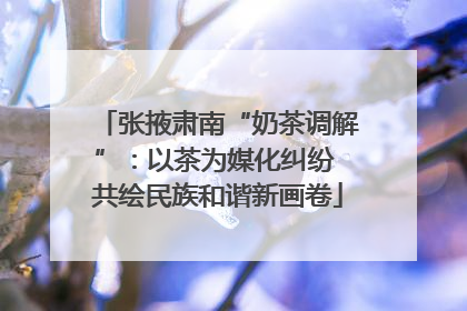 张掖肃南“奶茶调解”：以茶为媒化纠纷 共绘民族和谐新画卷