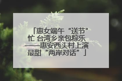 惠女端午“送节”忙 台湾乡亲包粽乐——惠安西头村上演最甜“两岸对话”