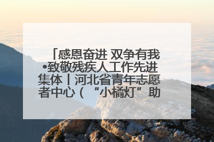 感恩奋进 双争有我•致敬残疾人工作先进集体丨河北省青年志愿者中心（“小橘灯”助残接力计划实施团队）：用温暖陪伴，守护特殊孩子成长