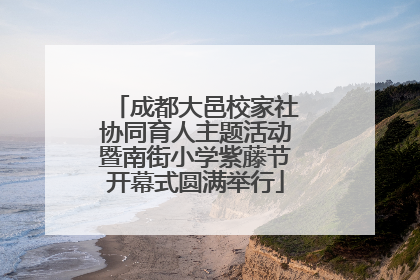 成都大邑校家社协同育人主题活动暨南街小学紫藤节开幕式圆满举行