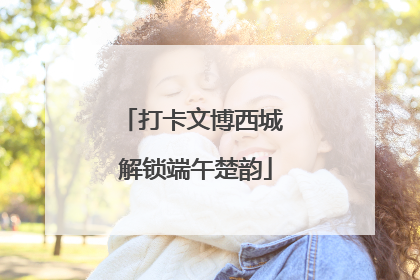 打卡文博西城 解锁端午楚韵