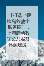 打造“便捷高效数字服务圈”，上海启动数字公共服务体系建设