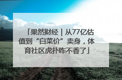 果然财经｜从77亿估值到“白菜价”卖身，体育社区虎扑咋不香了