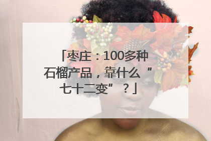 枣庄：100多种石榴产品，靠什么“七十二变”？