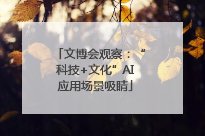 文博会观察：“科技+文化”AI应用场景吸睛