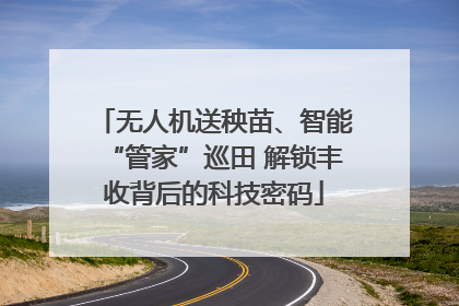 无人机送秧苗、智能“管家”巡田 解锁丰收背后的科技密码