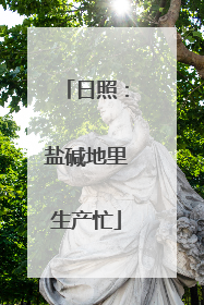 日照：盐碱地里生产忙