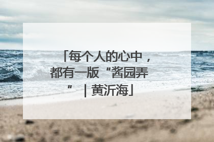 每个人的心中，都有一版“酱园弄”｜黄沂海