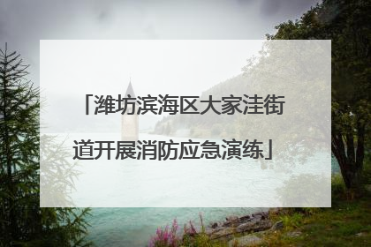 潍坊滨海区大家洼街道开展消防应急演练