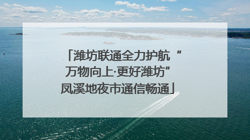 潍坊联通全力护航“万物向上·更好潍坊”凤溪地夜市通信畅通