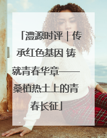 澧源时评｜传承红色基因 铸就青春华章——桑植热土上的青春长征