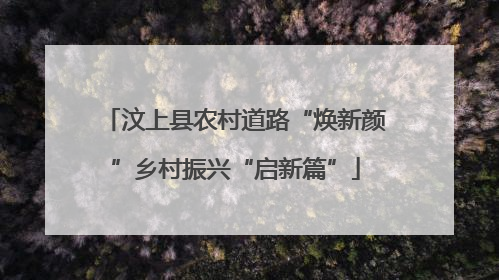 汶上县农村道路“焕新颜”乡村振兴“启新篇”