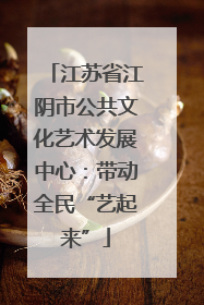 江苏省江阴市公共文化艺术发展中心：带动全民“艺起来”