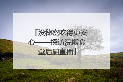 没秘密吃得更安心——探访浣熊食堂后厨直播