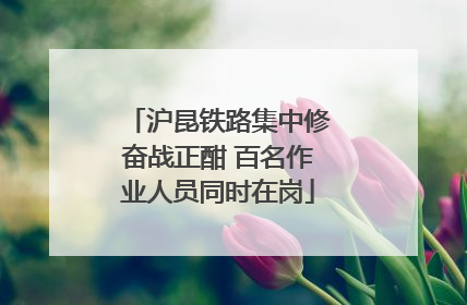 沪昆铁路集中修奋战正酣 百名作业人员同时在岗