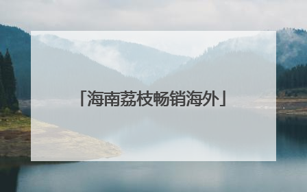 海南荔枝畅销海外