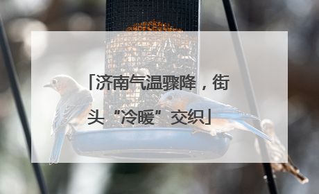 济南气温骤降，街头“冷暖”交织