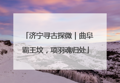 济宁寻古探微｜曲阜霸王坟，项羽魂归处
