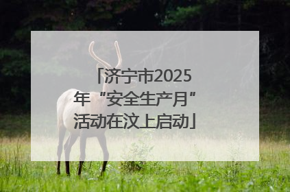济宁市2025年“安全生产月”活动在汶上启动