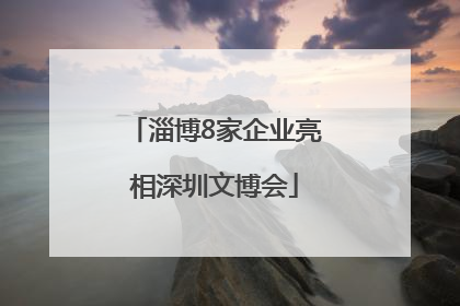 淄博8家企业亮相深圳文博会