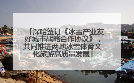 深哈签订《冰雪产业友好城市战略合作协议》，共同推进两地冰雪体育文化旅游高质量发展