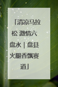 清凉马拉松 激情六盘水｜盘县火腿香飘赛道
