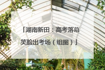 湖南新田：高考落幕 笑脸出考场（组图）