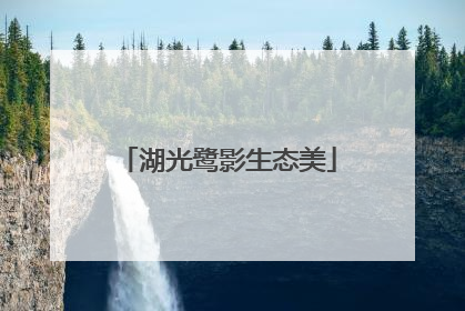 湖光鹭影生态美