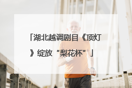 湖北越调剧目《顶灯》绽放“梨花杯”