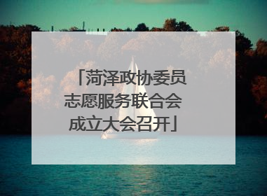 菏泽政协委员志愿服务联合会成立大会召开